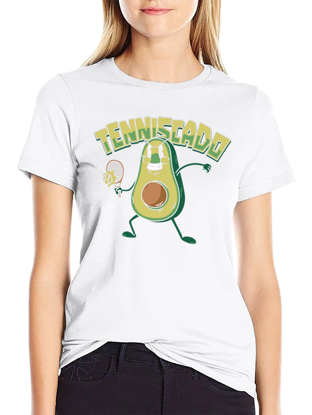 Tenniscado Funny Avocado Tennis T-Shirt