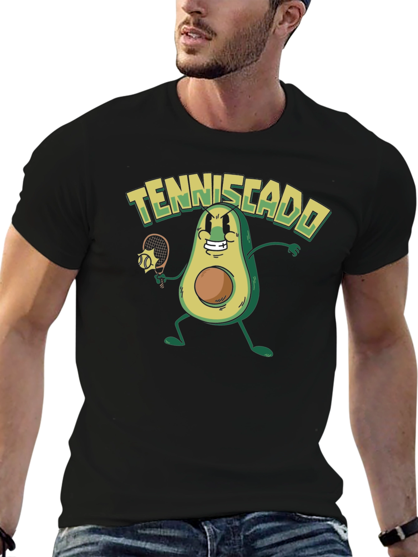 Tenniscado Funny Avocado Tennis T-Shirt