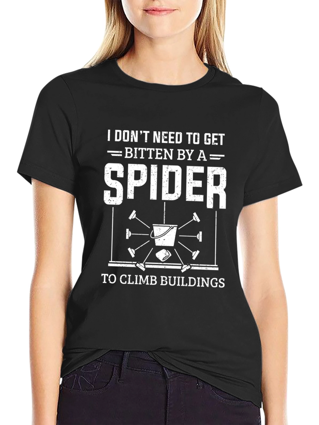 I Dont Need a Spider Funny Lineman Climbing T-Shirt