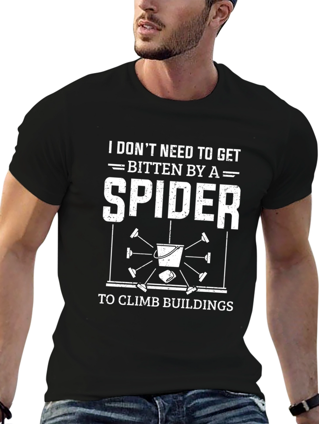 I Dont Need a Spider Funny Lineman Climbing T-Shirt