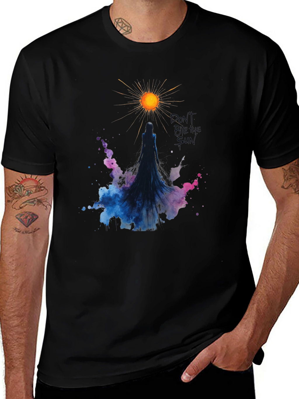 Dont Steal the Sun Black Graphic Tee