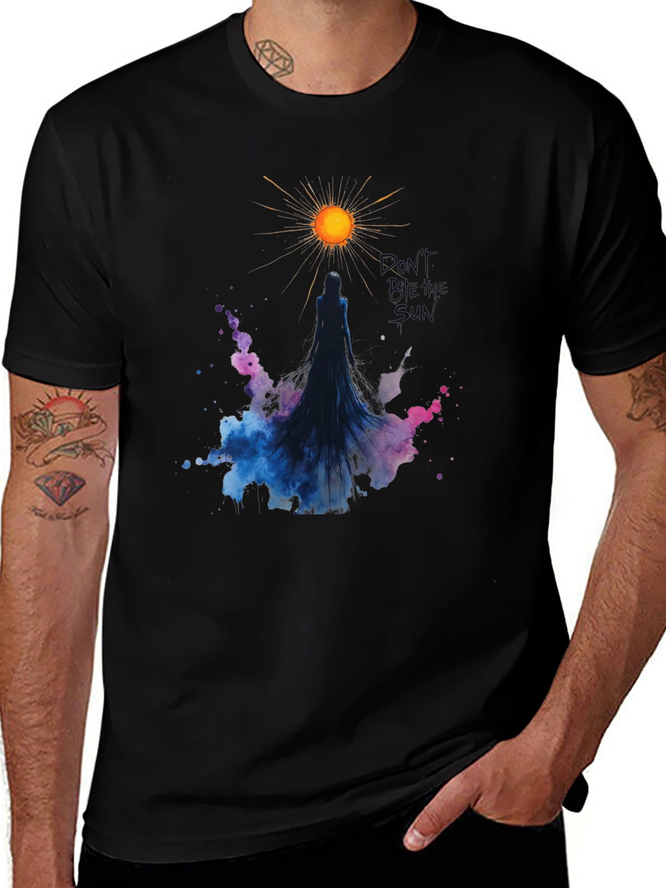 Dont Steal the Sun Black Graphic Tee