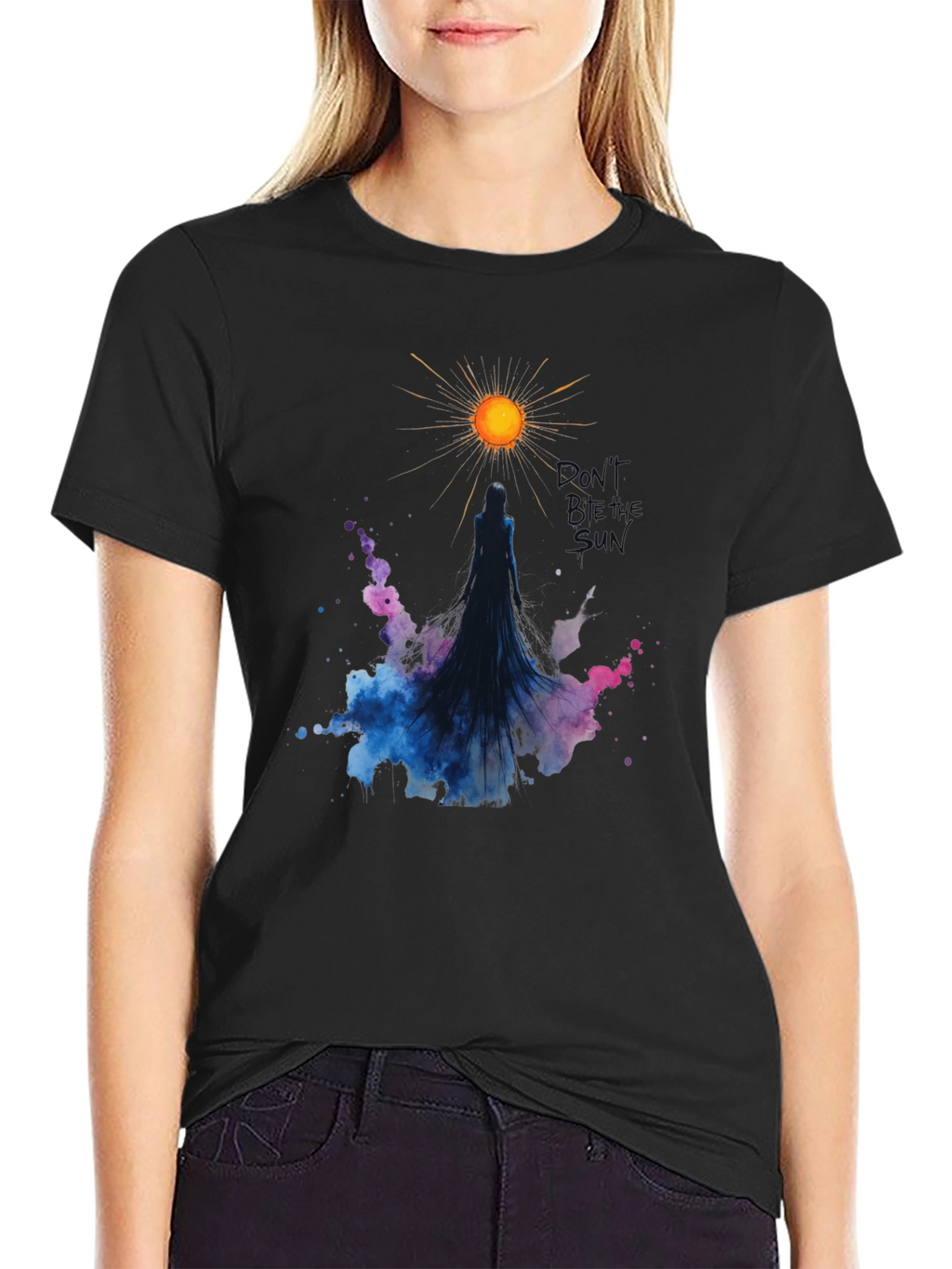 Dont Steal the Sun Black Graphic Tee