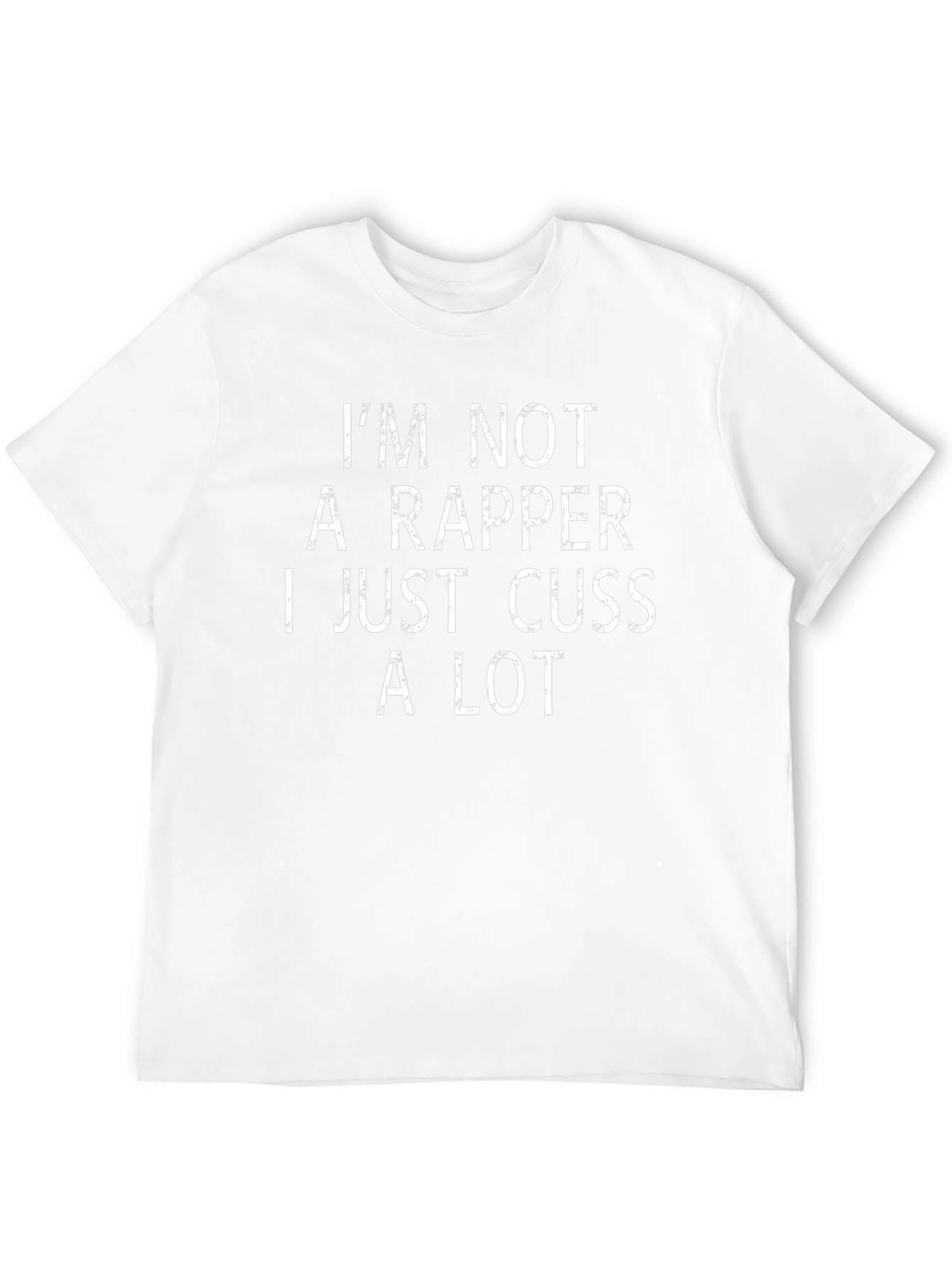Funny Not a Rapper Graphic Tee - Black T-Shirt