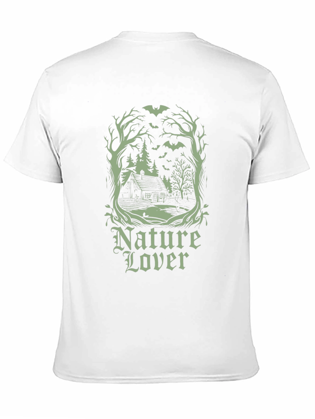 Nature Lover Graphic T-Shirt - Black