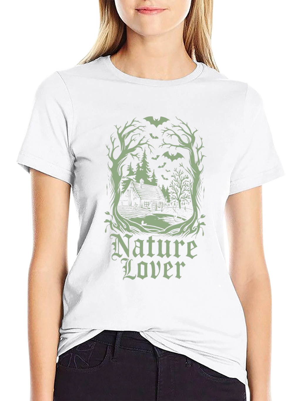 Nature Lover Graphic T-Shirt - Black