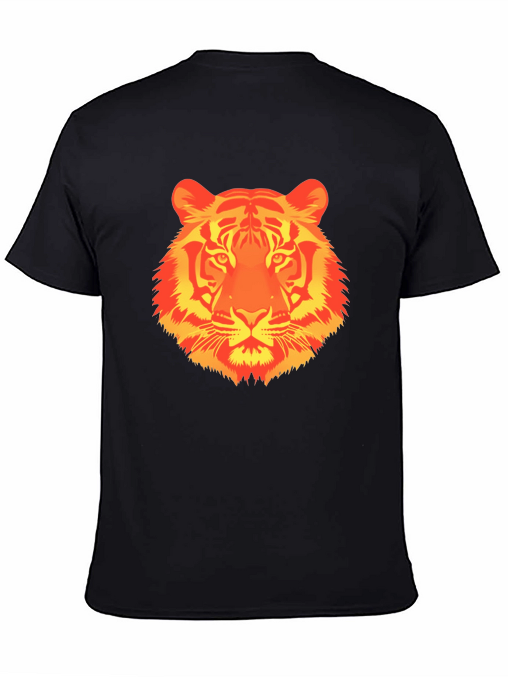 Fiery Tiger Graphic T-Shirt - Bold Animal Print Tee