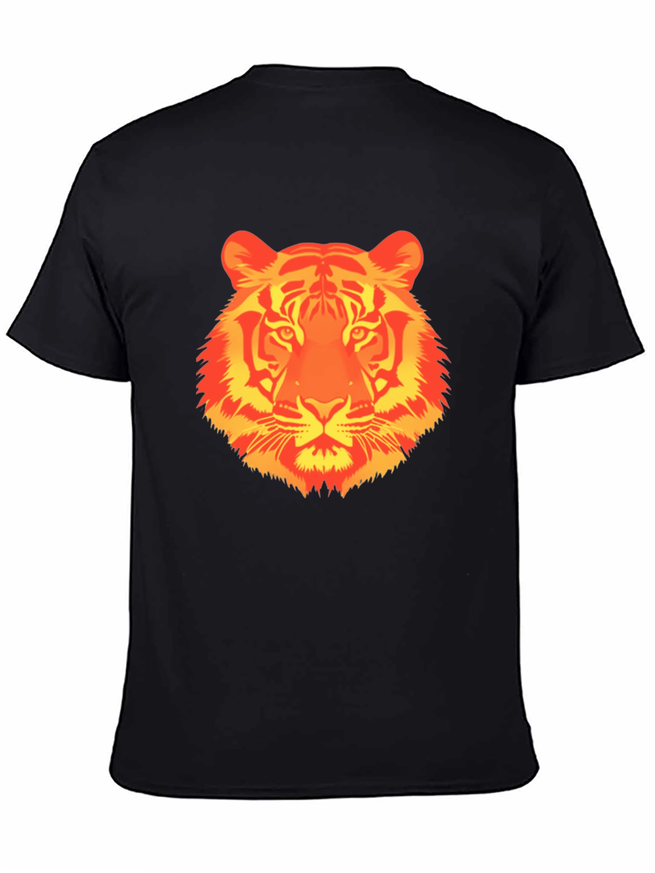 Fiery Tiger Graphic T-Shirt - Bold Animal Print Tee