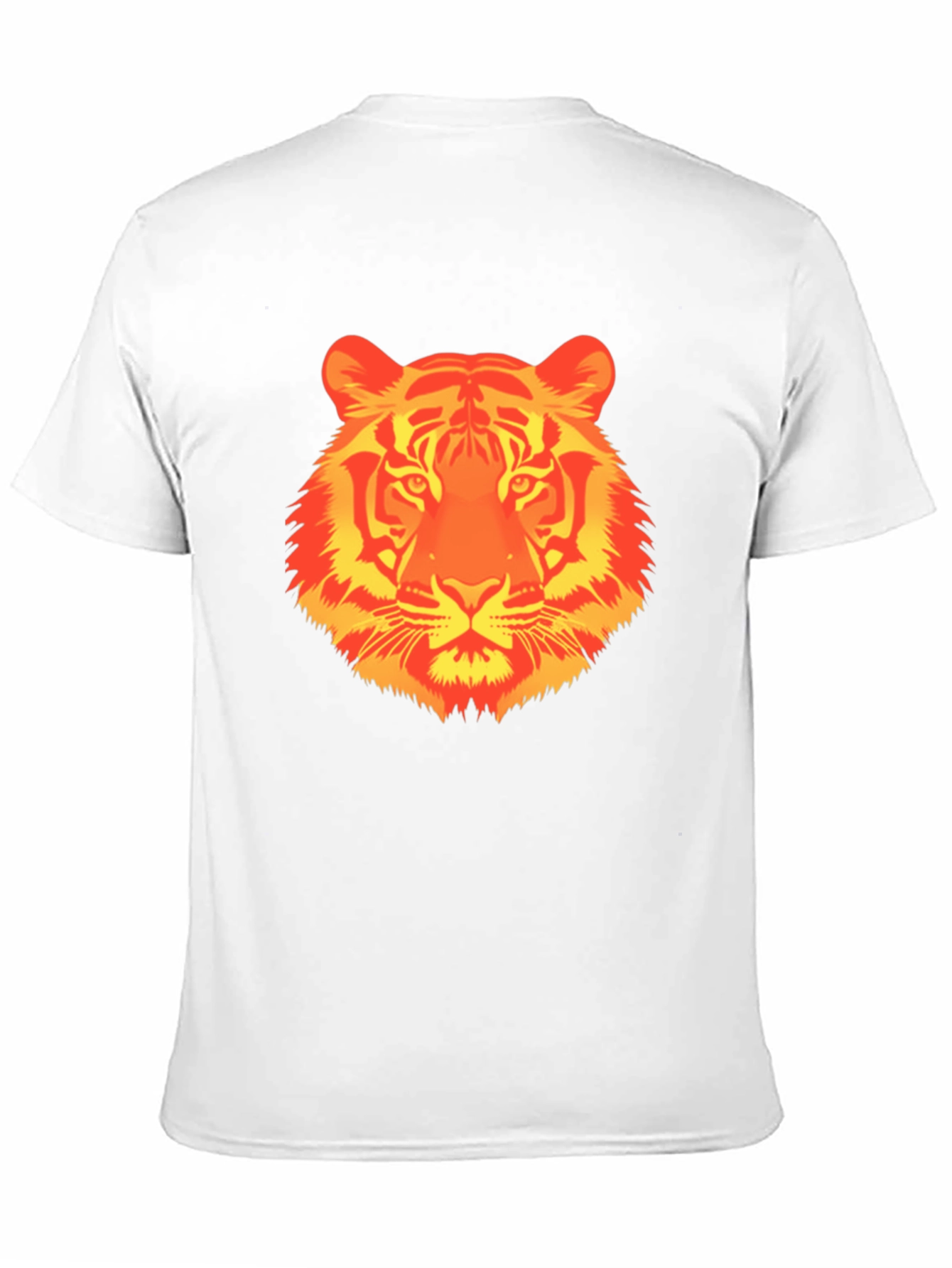 Fiery Tiger Graphic T-Shirt - Bold Animal Print Tee