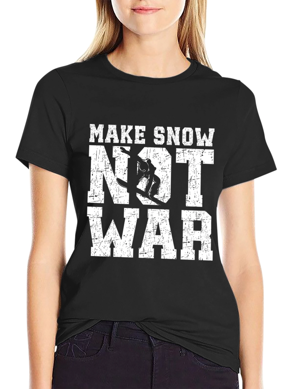 Make Snow Not War T-Shirt | Snowboarding Shirt