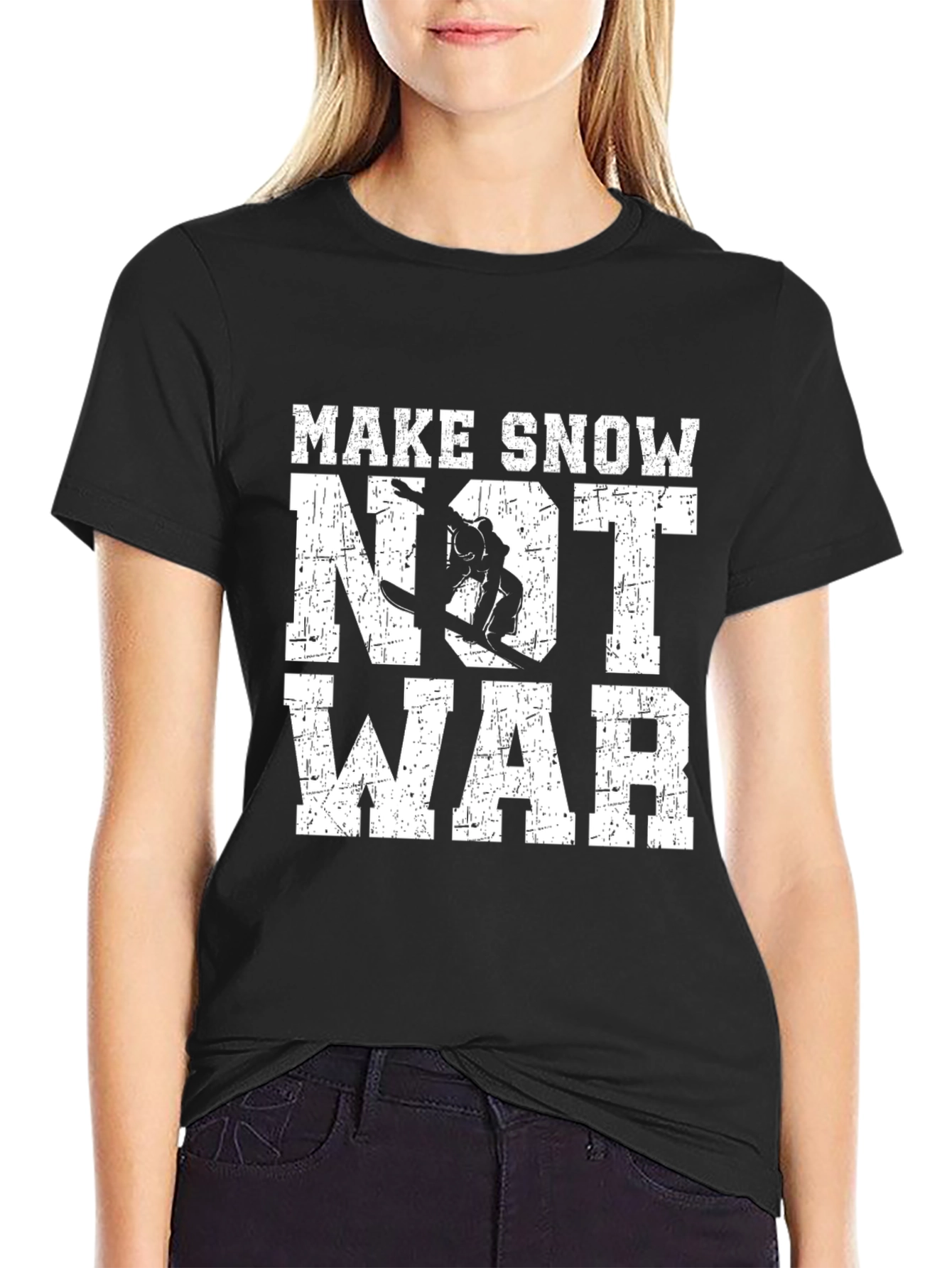 Make Snow Not War T-Shirt | Snowboarding Shirt