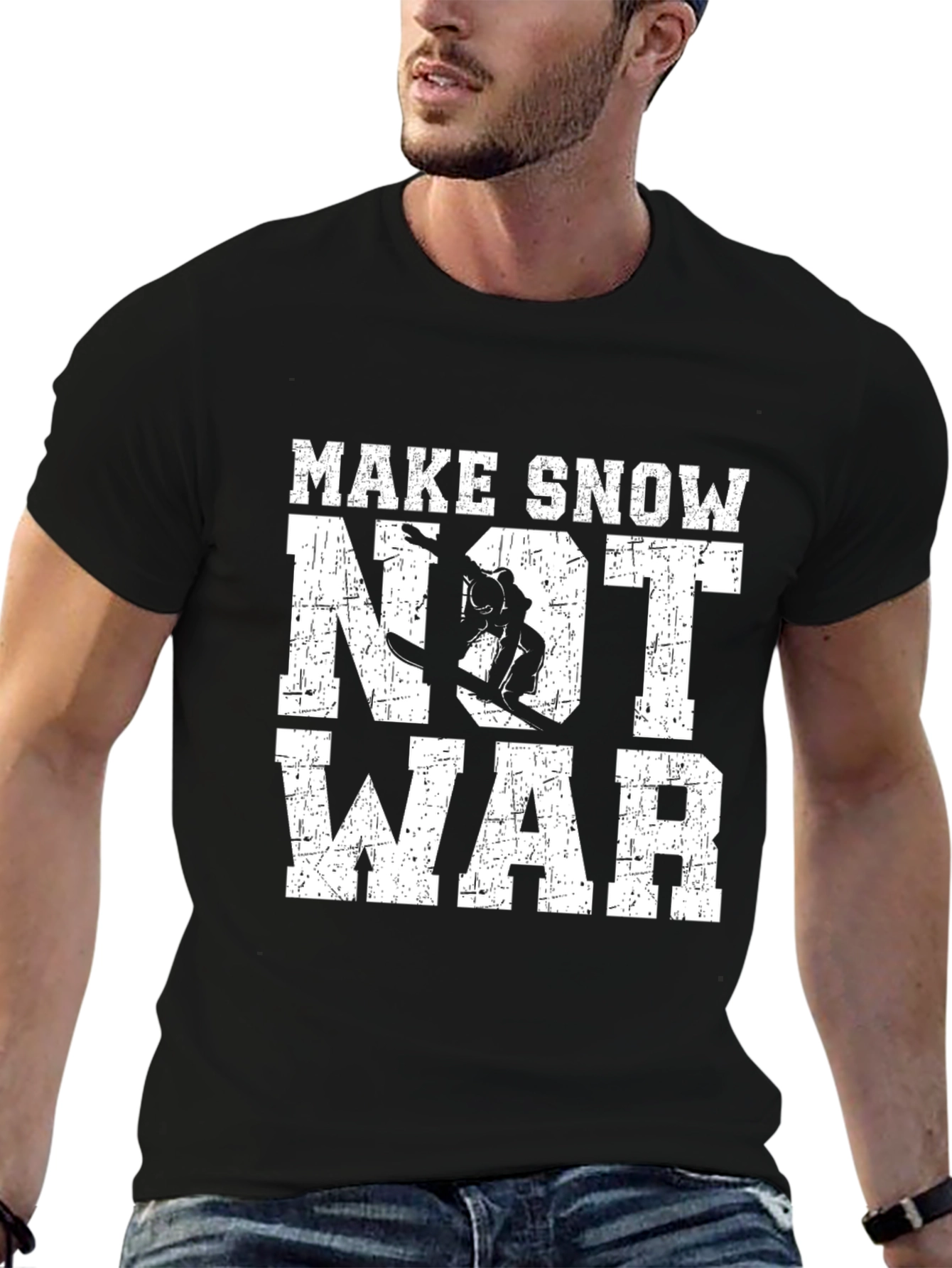 Make Snow Not War T-Shirt | Snowboarding Shirt