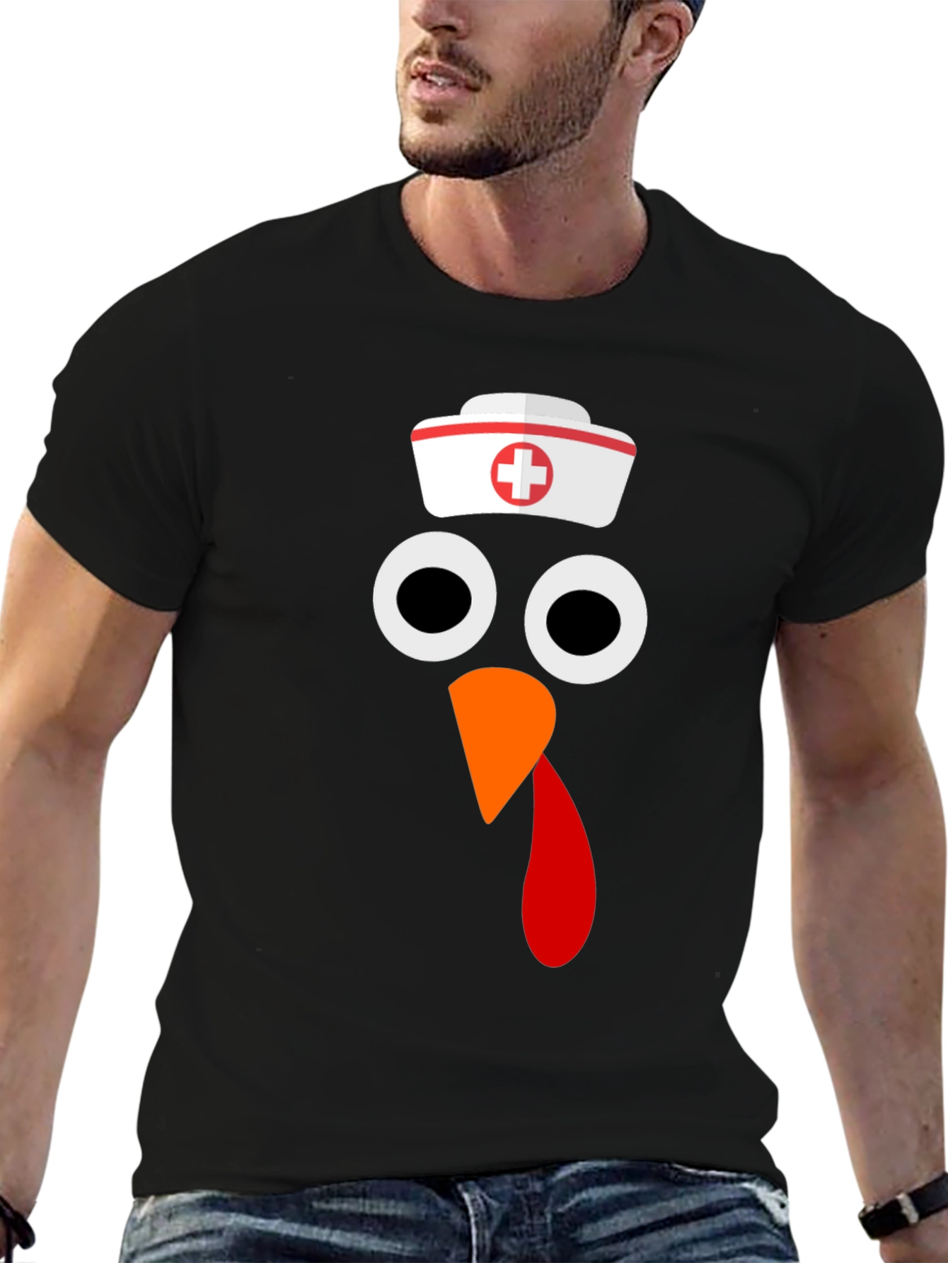 Funny Nurse Turkey Thanksgiving T-Shirt