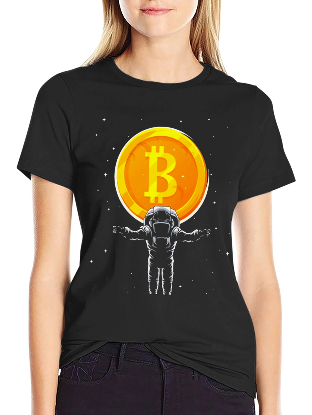 Bitcoin Astronaut T-Shirt - Crypto Space Tee