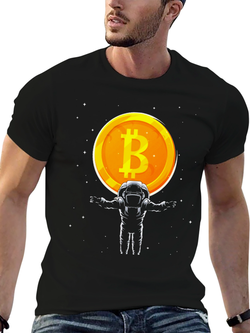 Bitcoin Astronaut T-Shirt - Crypto Space Tee