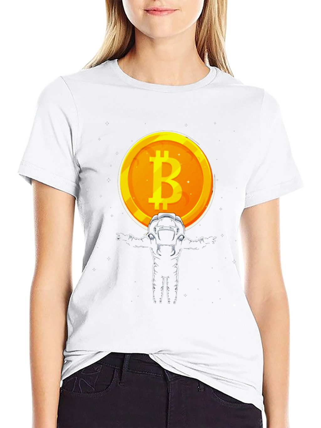 Bitcoin Astronaut T-Shirt - Crypto Space Tee