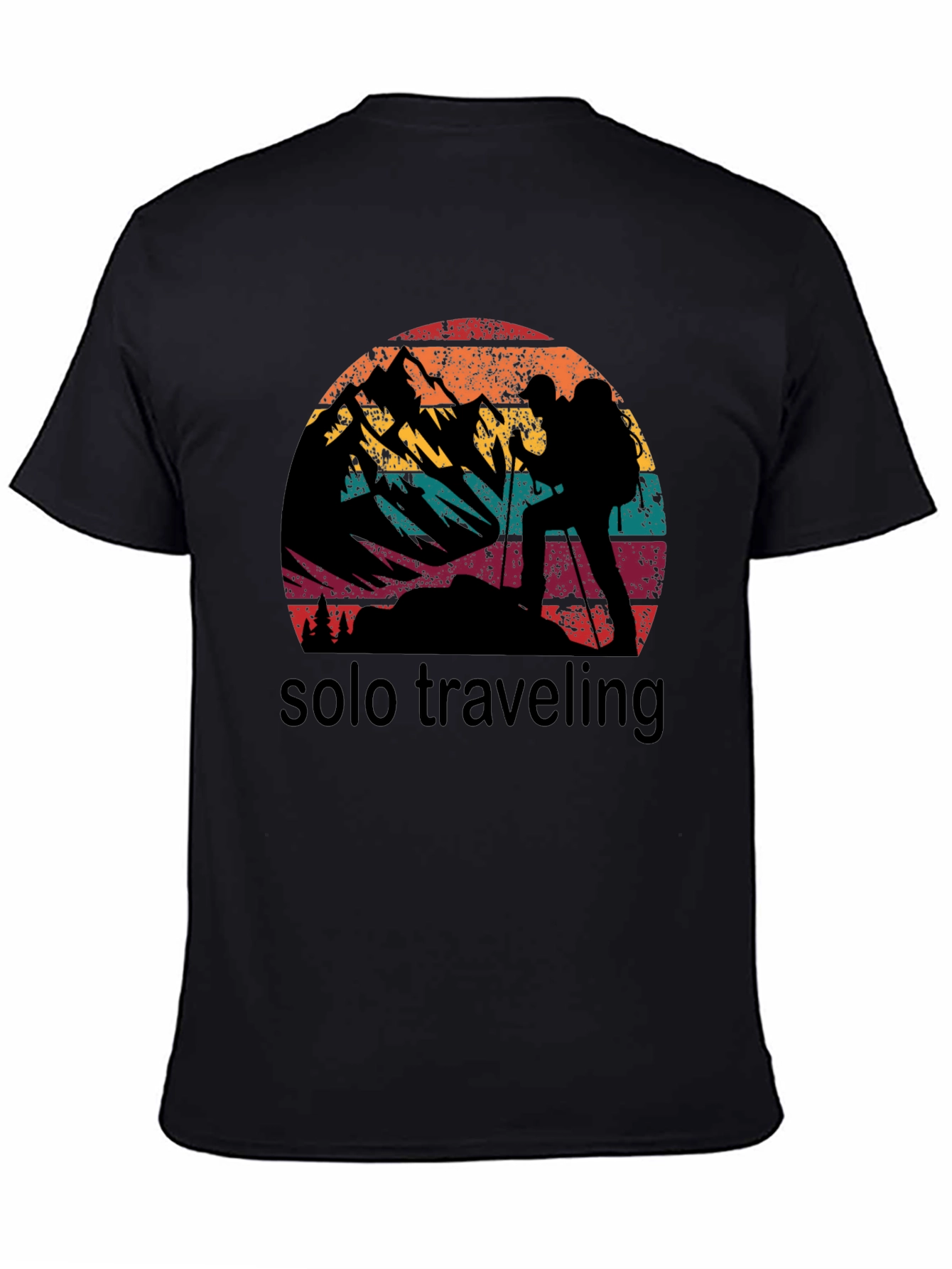 Solo Traveling Vintage Style Graphic T-Shirt