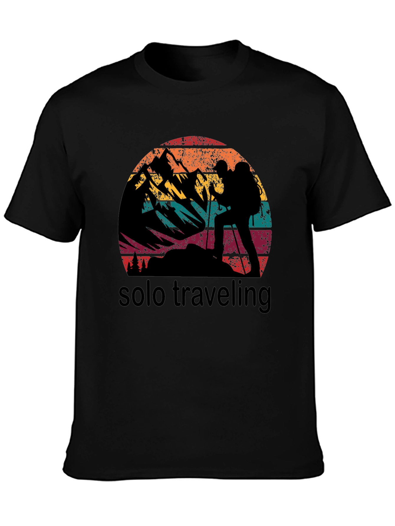 Solo Traveling Vintage Style Graphic T-Shirt
