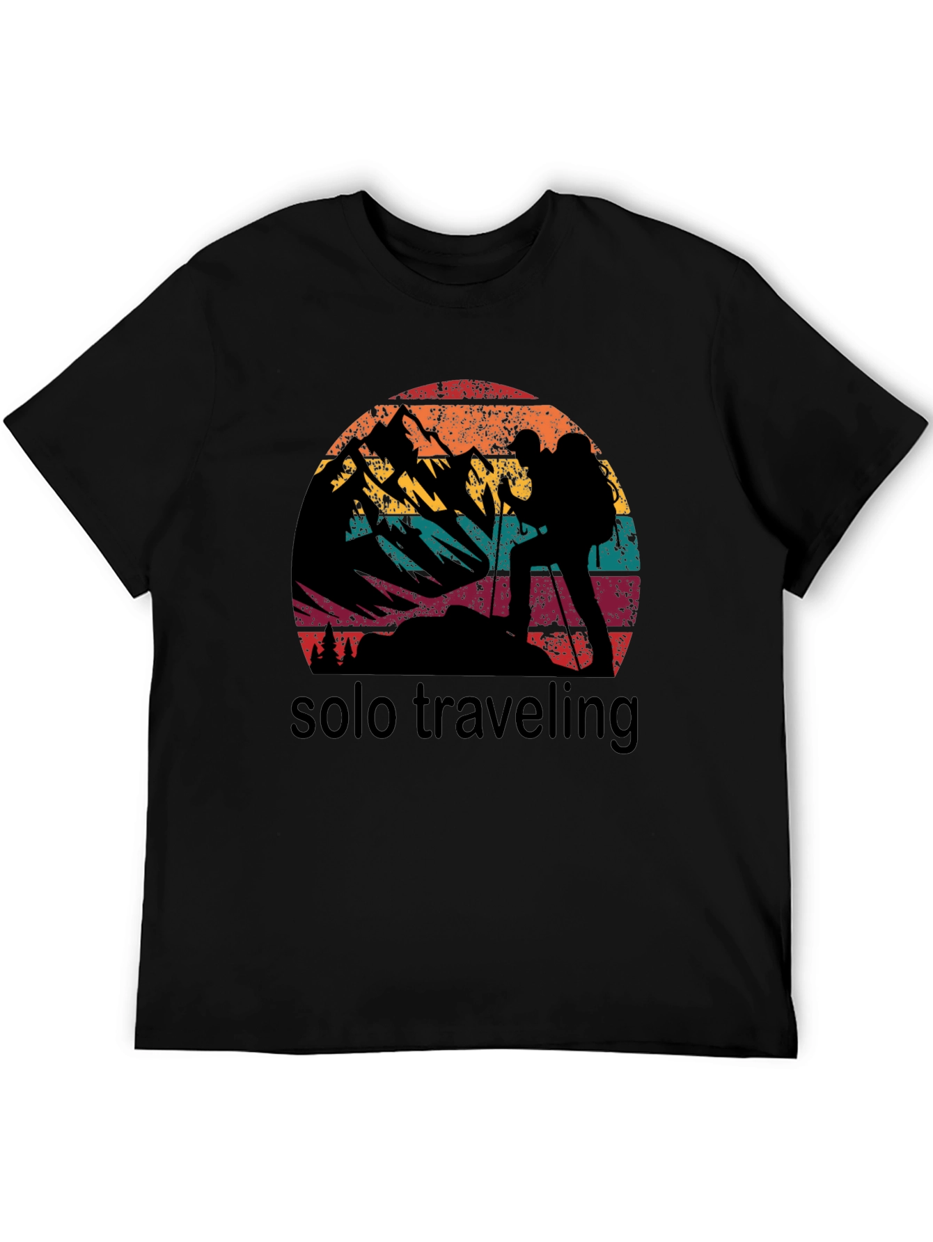 Solo Traveling Vintage Style Graphic T-Shirt