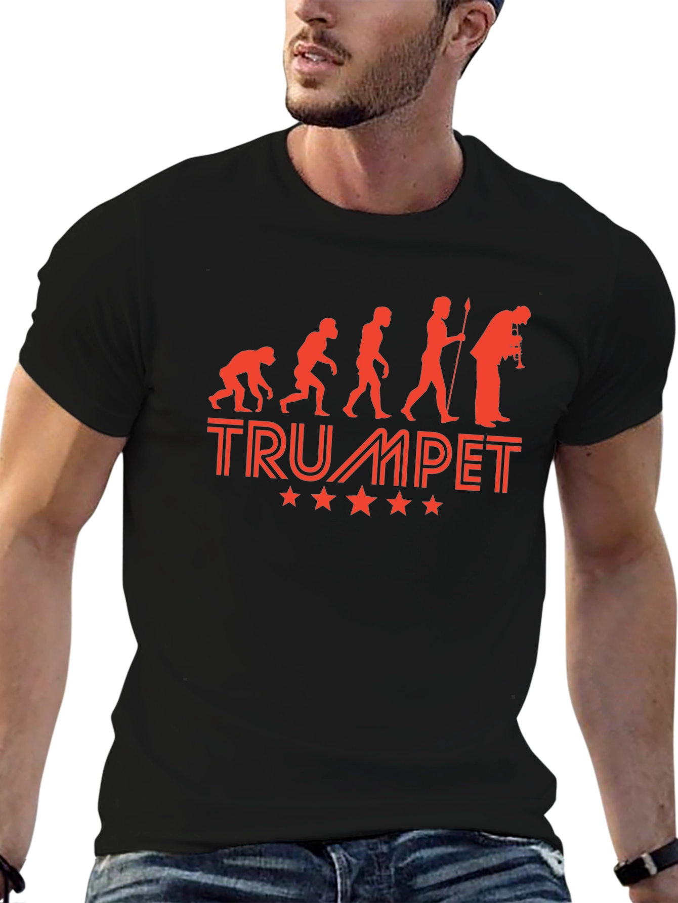 Trumpet Evolution T-Shirt - Music Lover Tee
