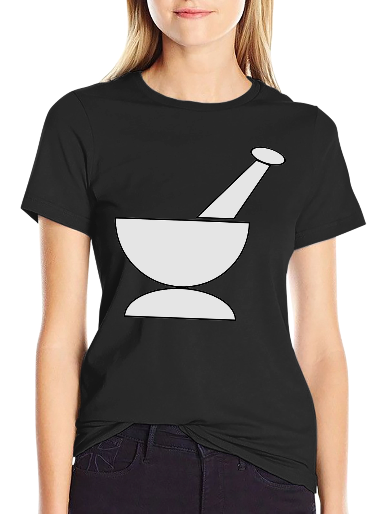 Mortar & Pestle Graphic Tee - Black Unisex T-Shirt