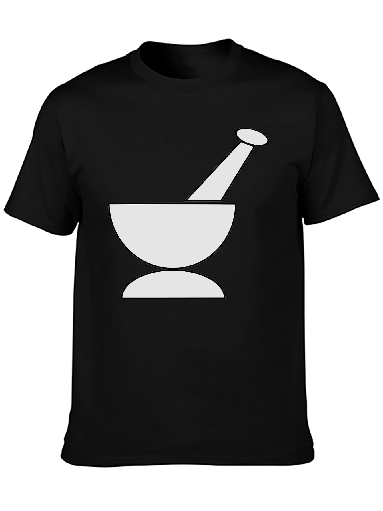 Mortar & Pestle Graphic Tee - Black Unisex T-Shirt