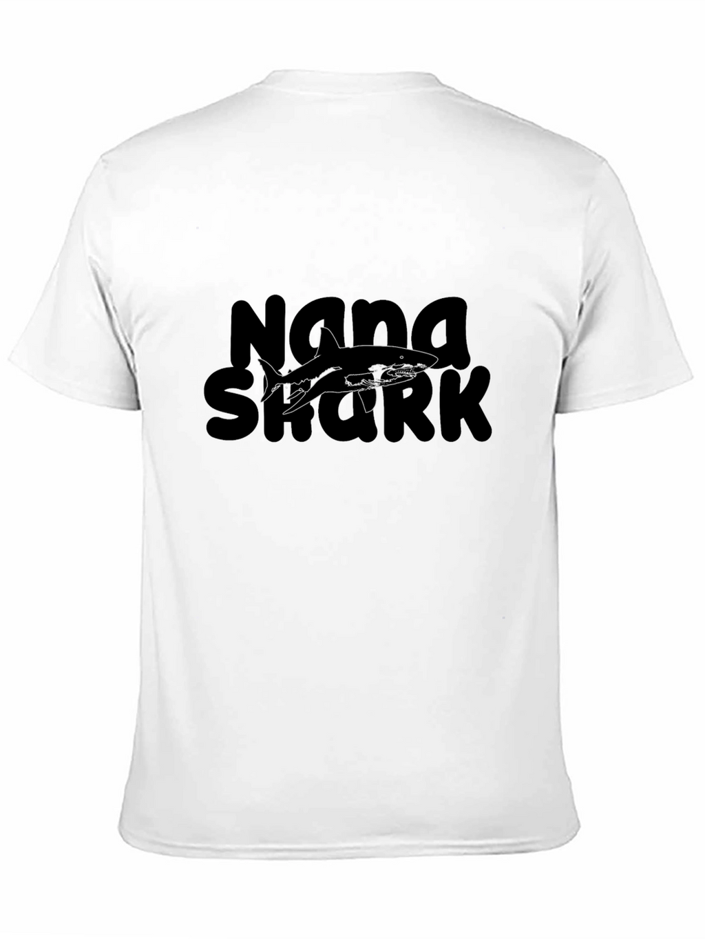Nana Shark Black Graphic Tee