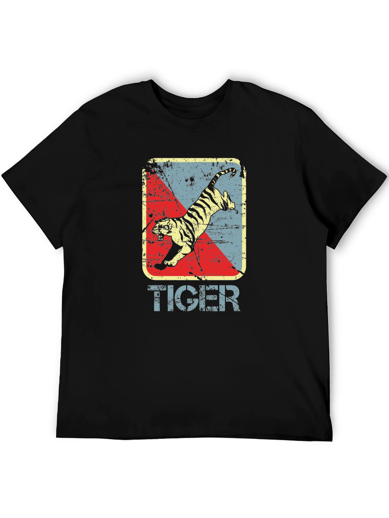Vintage Tiger Graphic Tee - Retro Style