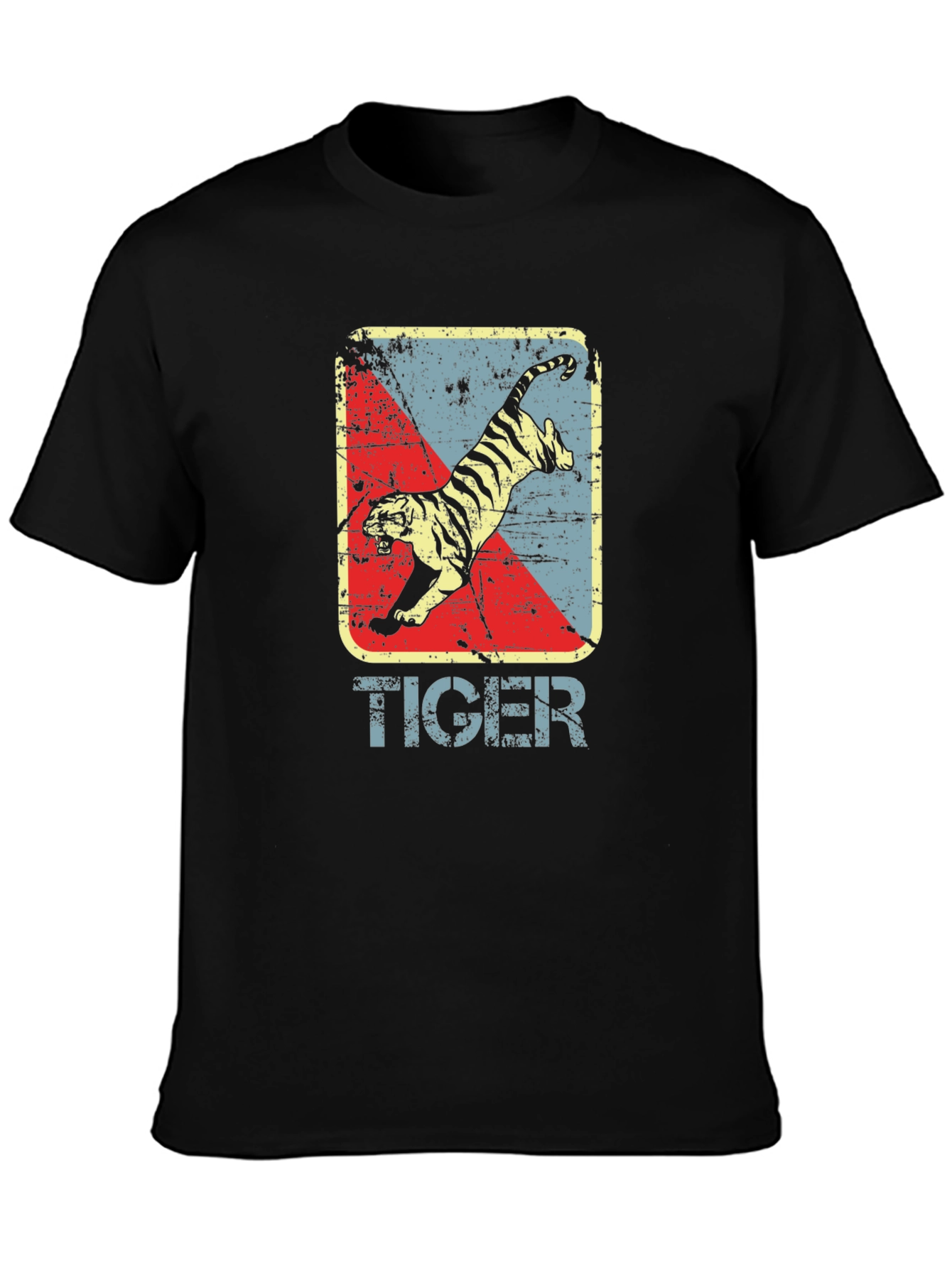 Vintage Tiger Graphic Tee - Retro Style