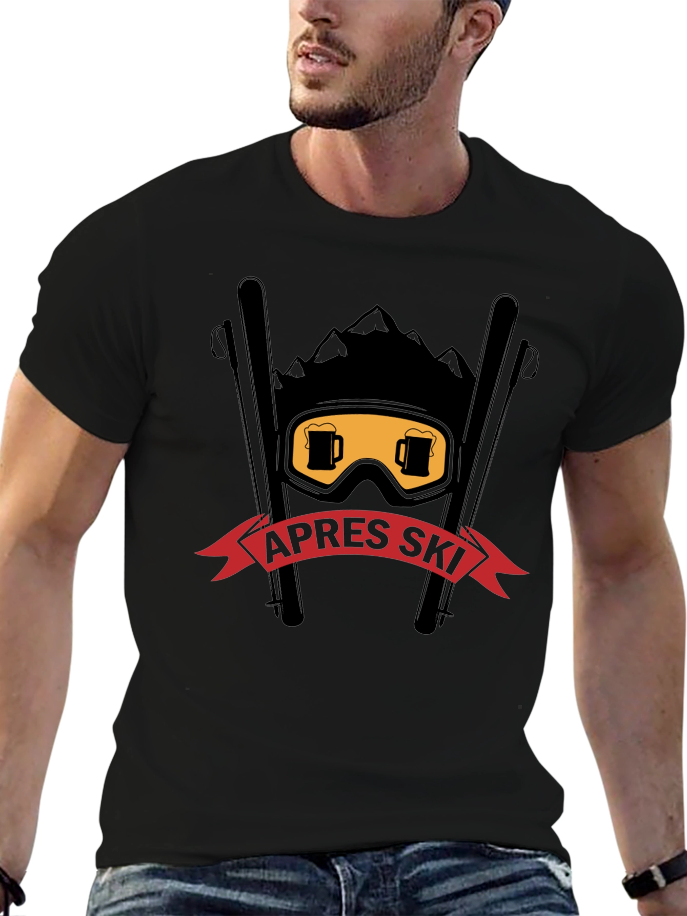 Après Ski T-Shirt: Beer Goggles & Mountain Design