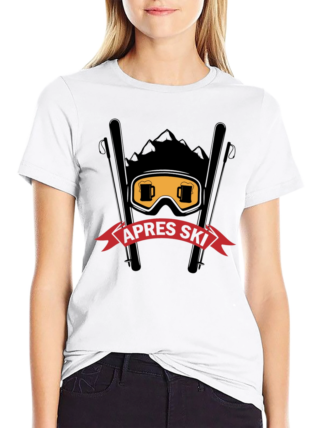 Après Ski T-Shirt: Beer Goggles & Mountain Design