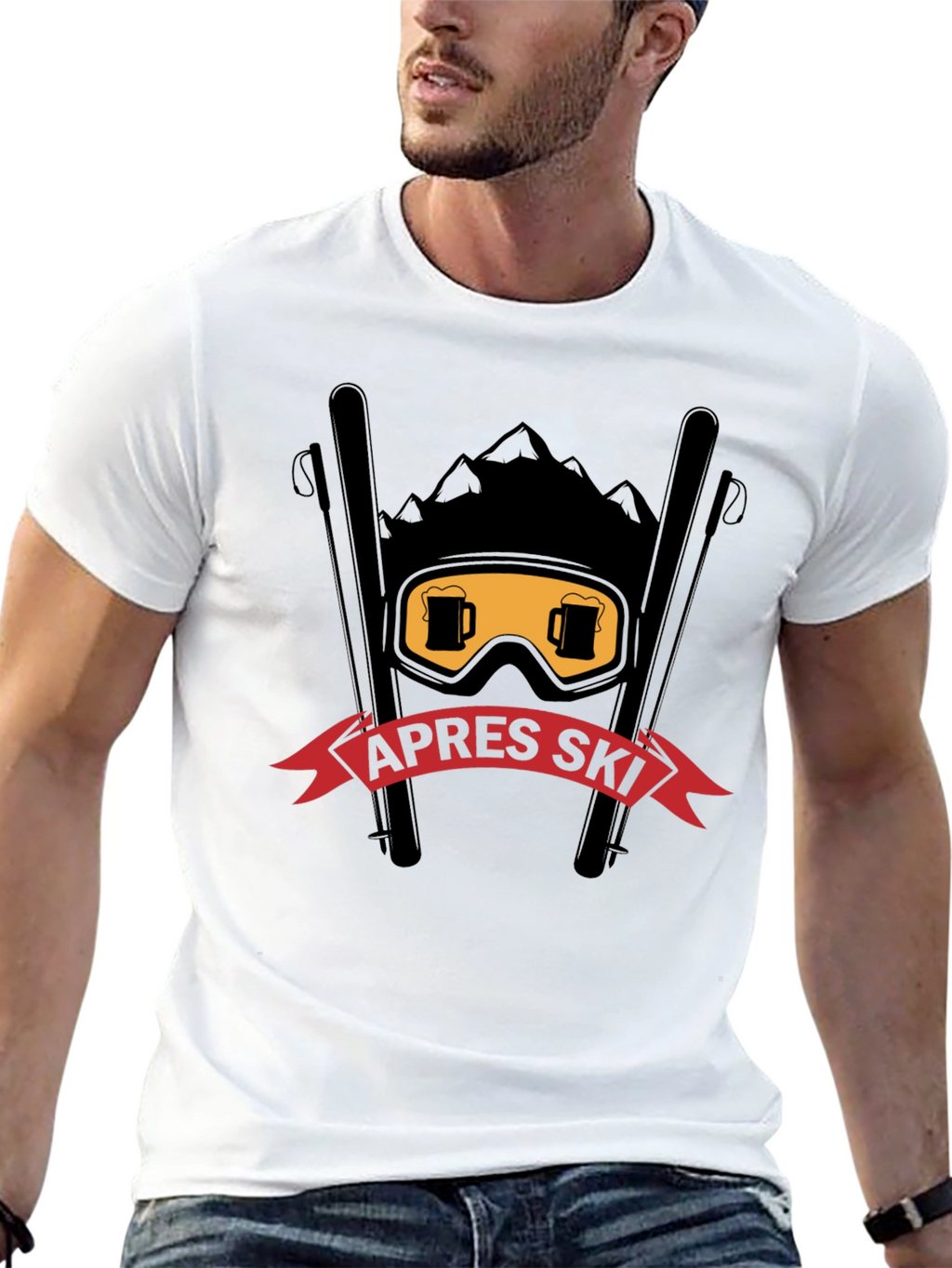 Après Ski T-Shirt: Beer Goggles & Mountain Design