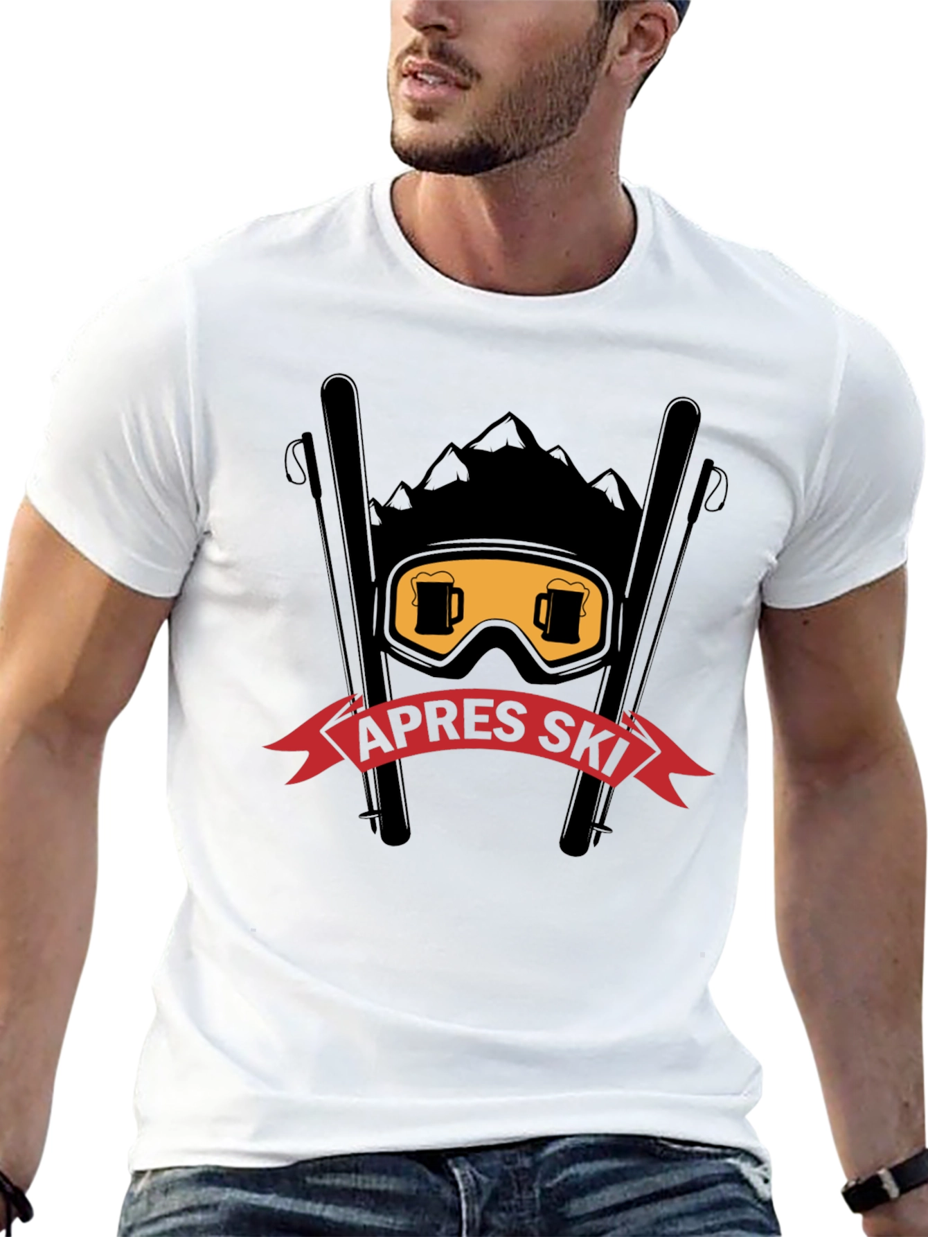 Après Ski T-Shirt: Beer Goggles & Mountain Design
