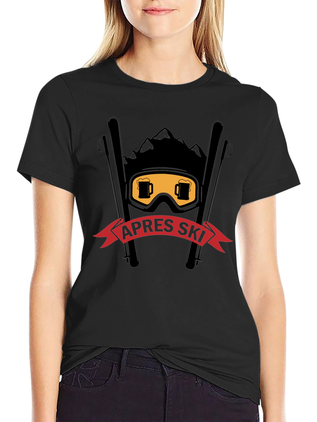 Après Ski T-Shirt: Beer Goggles & Mountain Design