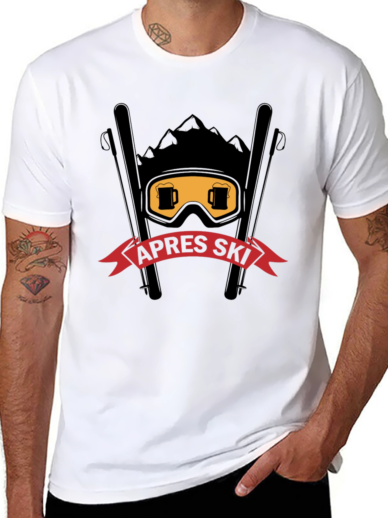 Après Ski T-Shirt: Beer Goggles & Mountain Design