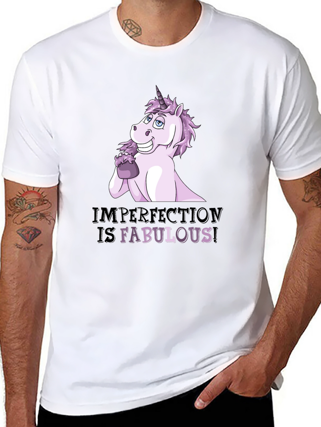 Imperfect Fabulous Unicorn Graphic T-Shirt