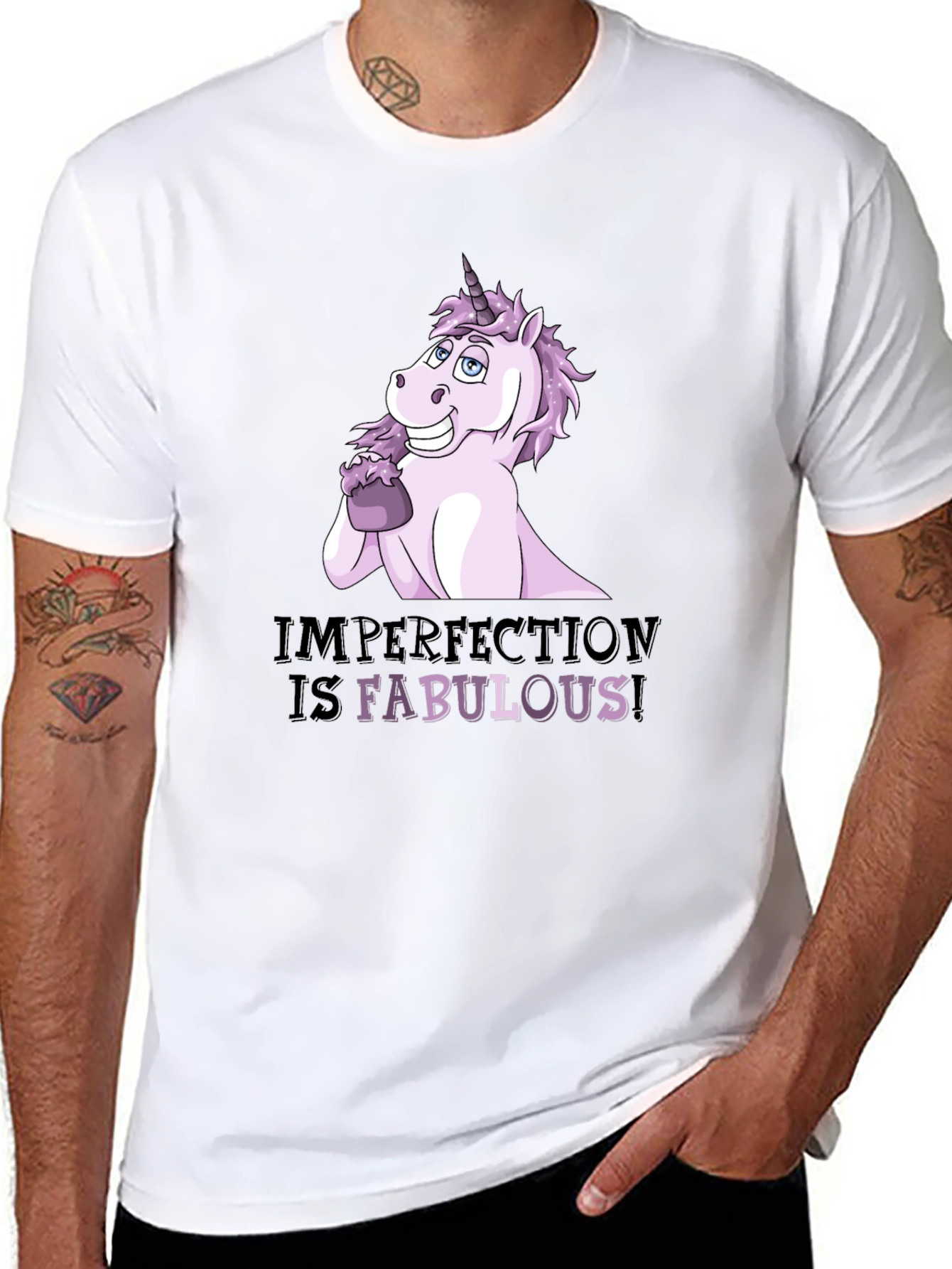 Imperfect Fabulous Unicorn Graphic T-Shirt