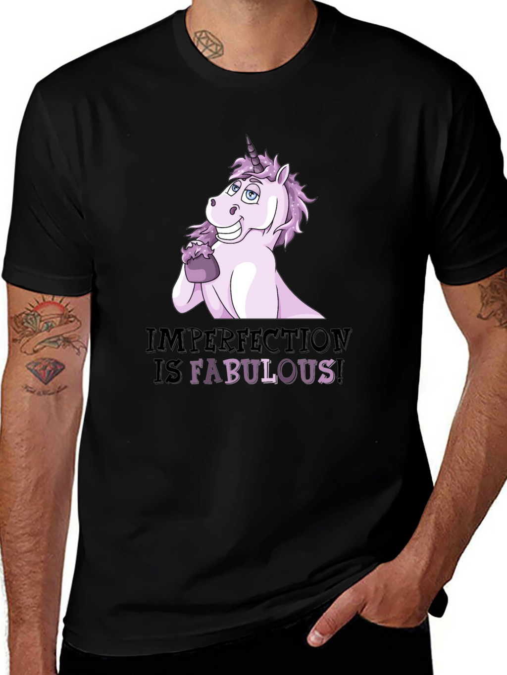 Imperfect Fabulous Unicorn Graphic T-Shirt
