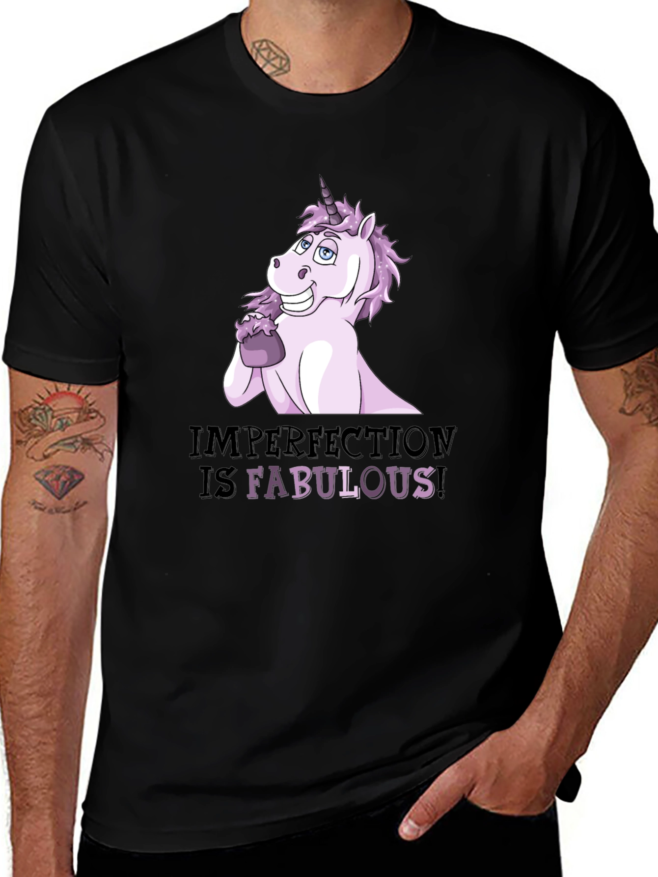 Imperfect Fabulous Unicorn Graphic T-Shirt