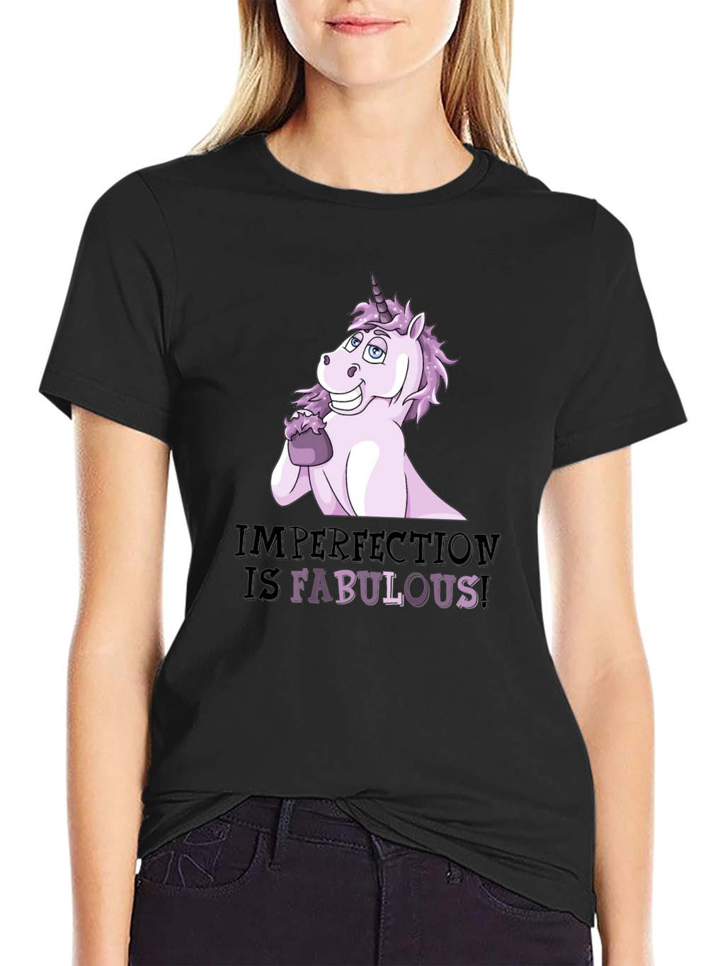 Imperfect Fabulous Unicorn Graphic T-Shirt
