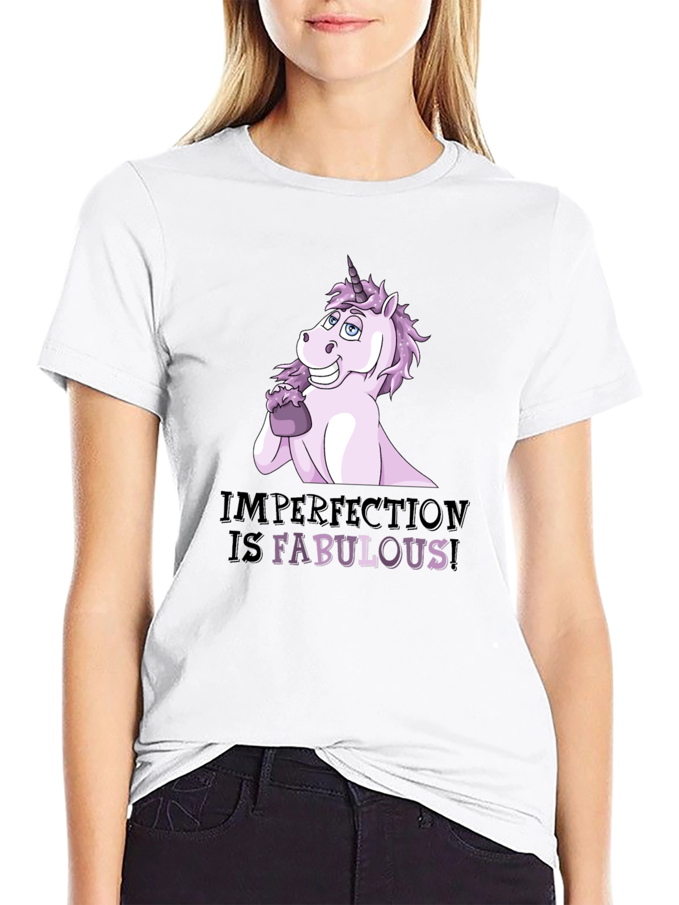 Imperfect Fabulous Unicorn Graphic T-Shirt