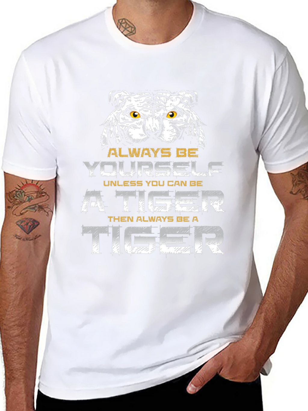 Always Be Yourself Tiger Graphic Tee