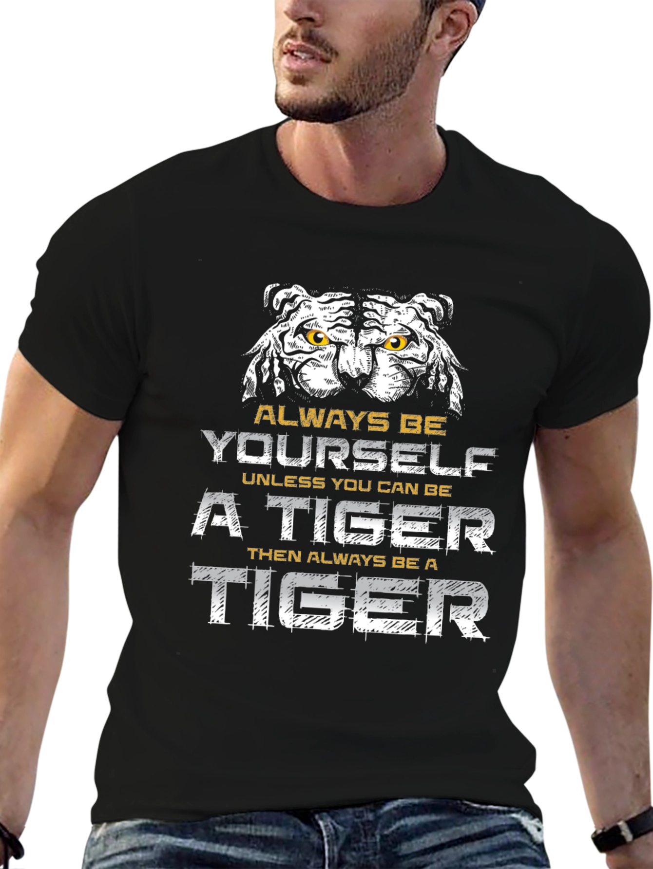 Always Be Yourself Tiger Graphic Tee