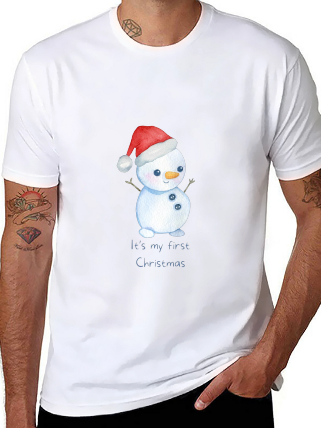 First Christmas Snowman T-Shirt - Holiday Apparel