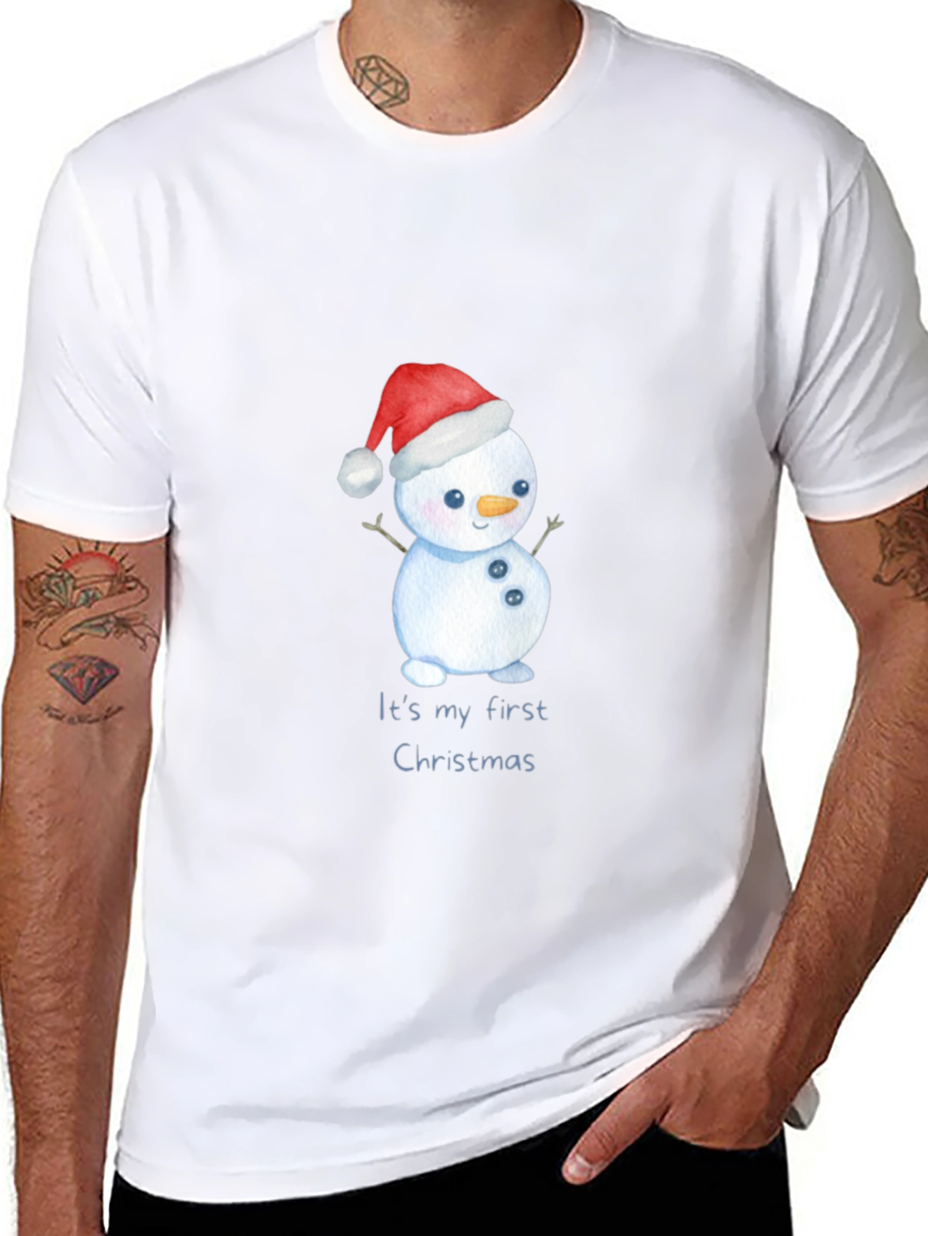 First Christmas Snowman T-Shirt - Holiday Apparel
