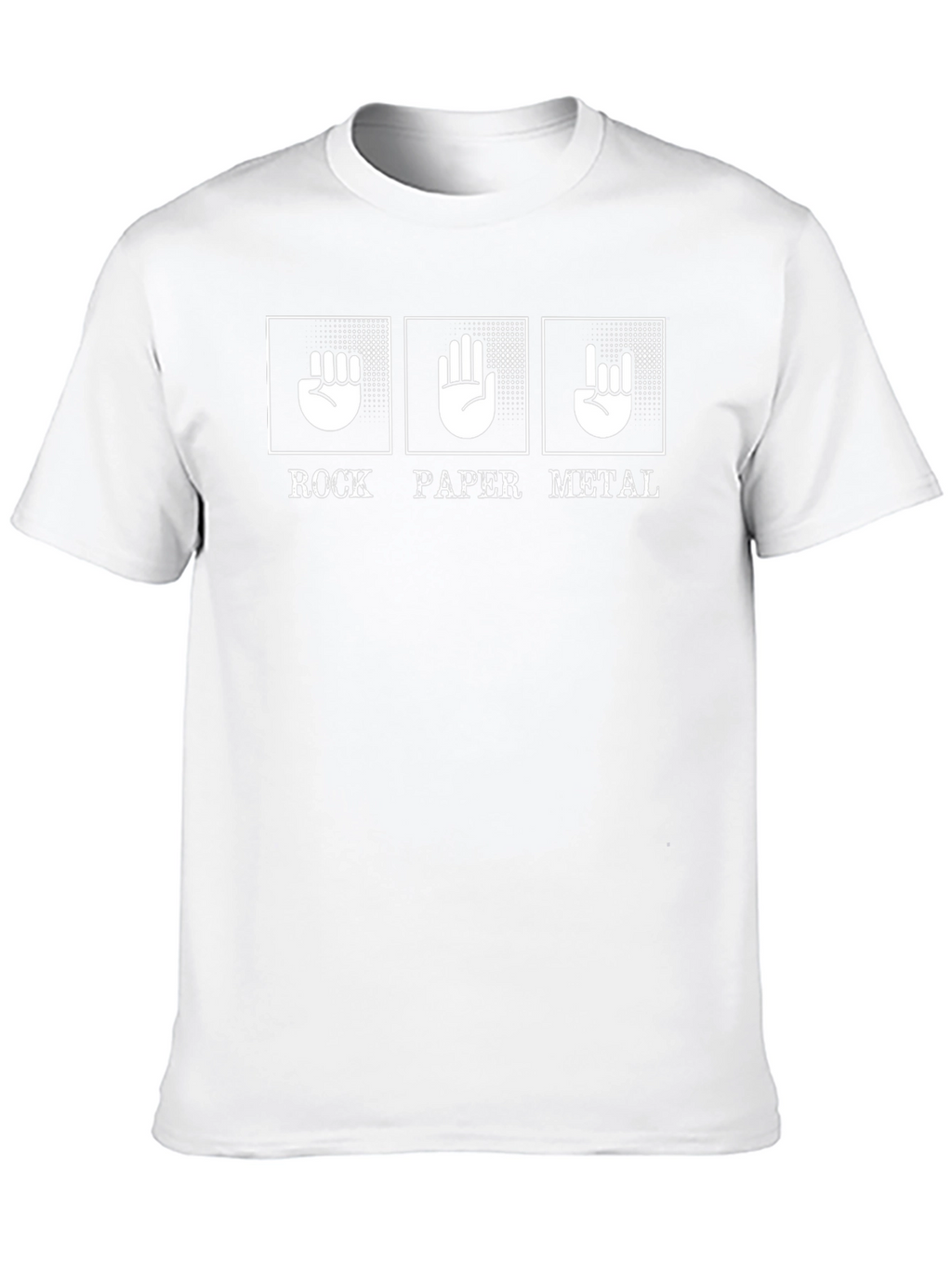 Rock Paper Metal Graphic Tee - Black