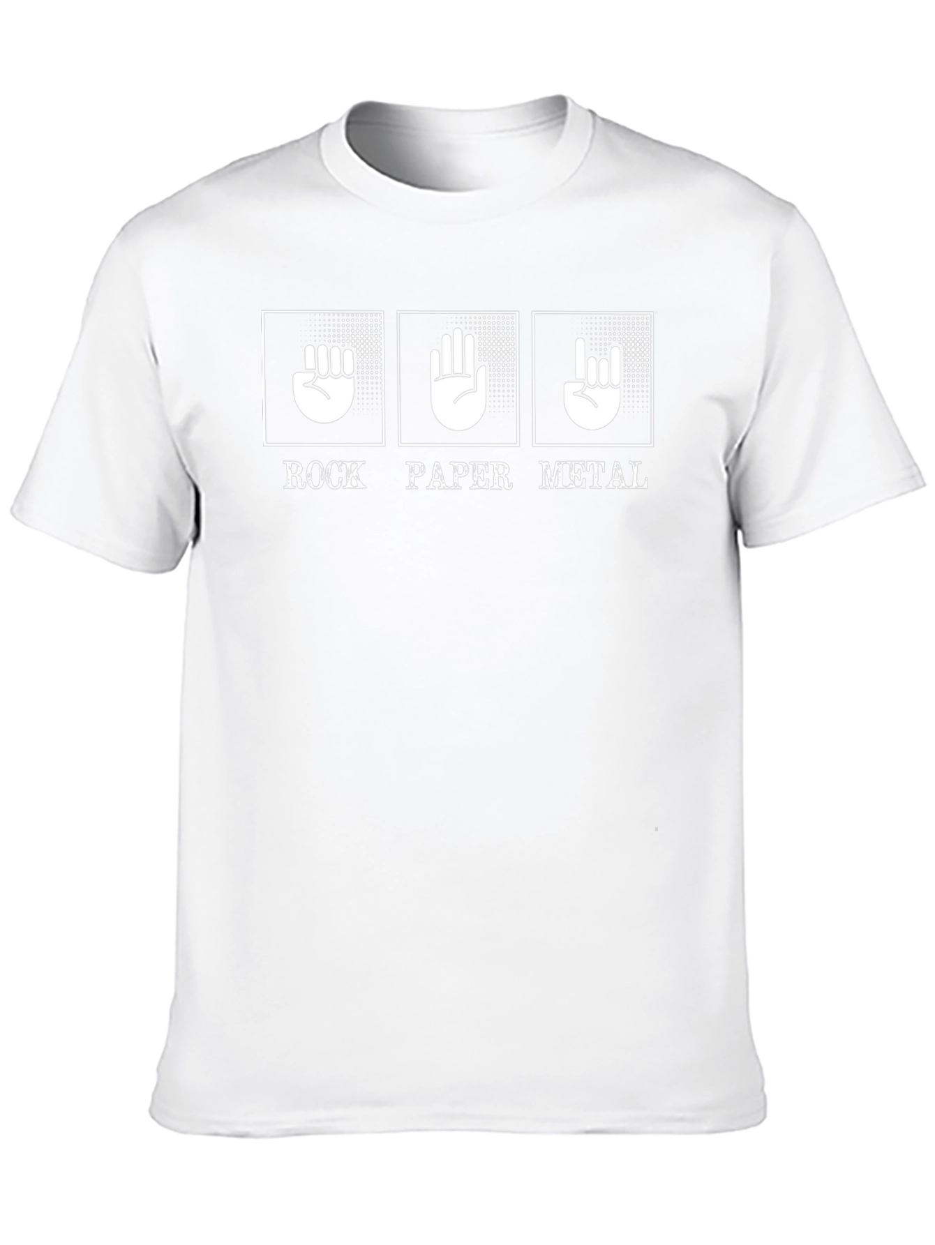 Rock Paper Metal Graphic Tee - Black