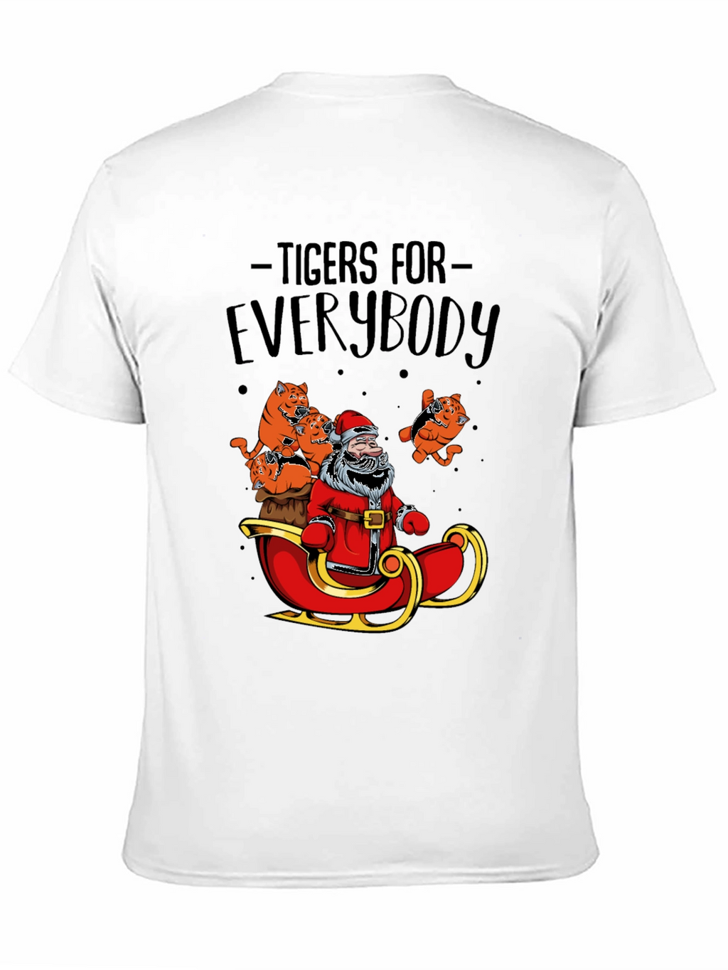 Tigers for Everybody Santa Christmas Graphic Tee