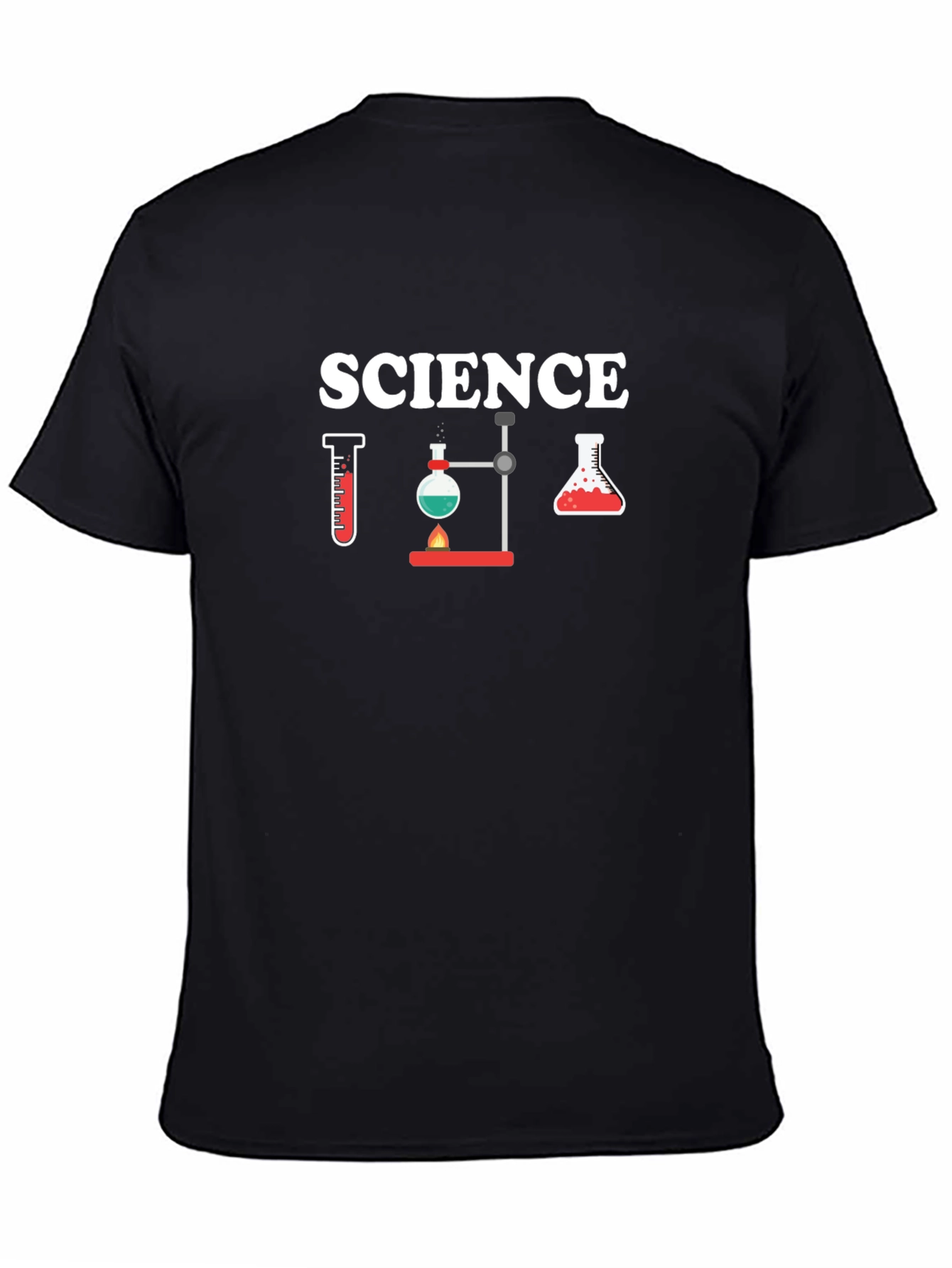 Science Graphic T-Shirt - Black