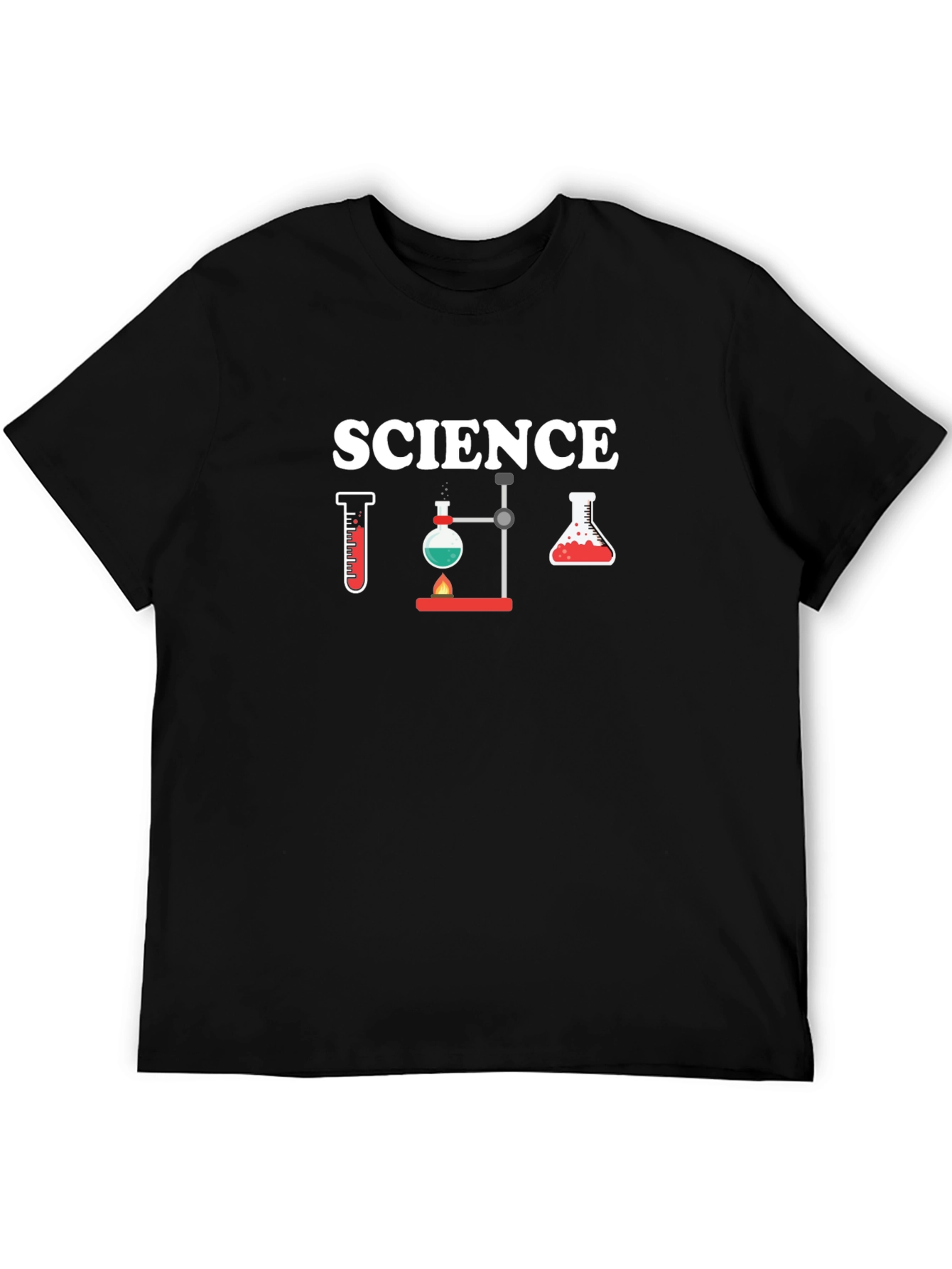 Science Graphic T-Shirt - Black